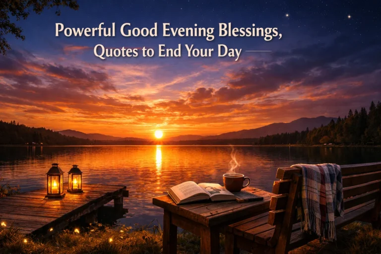 201+Powerful Good Evening Blessings, Quotes to End Your Day