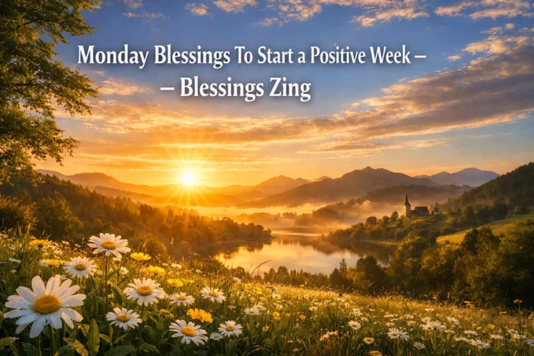 Monday Blessings To Start a Positive Week – Blessings Zing