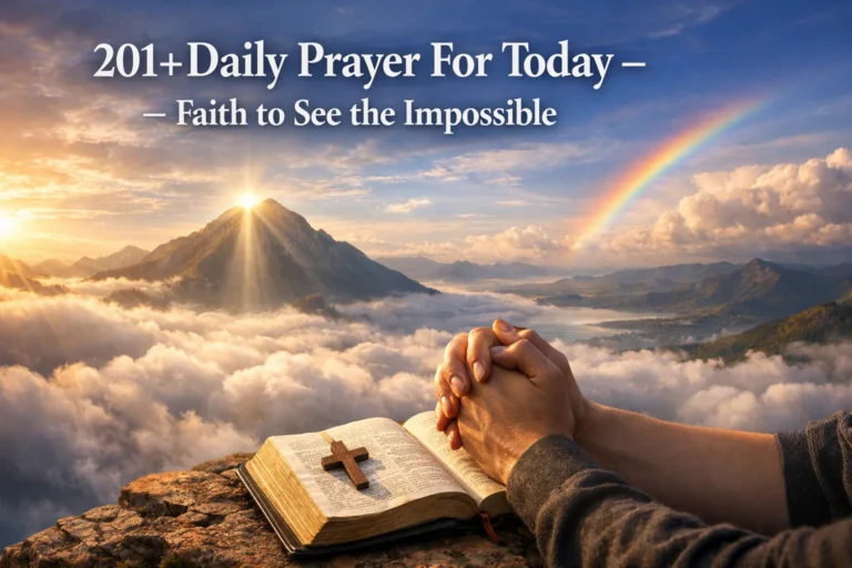 Daily Prayer For Today – Faith to See the Impossible