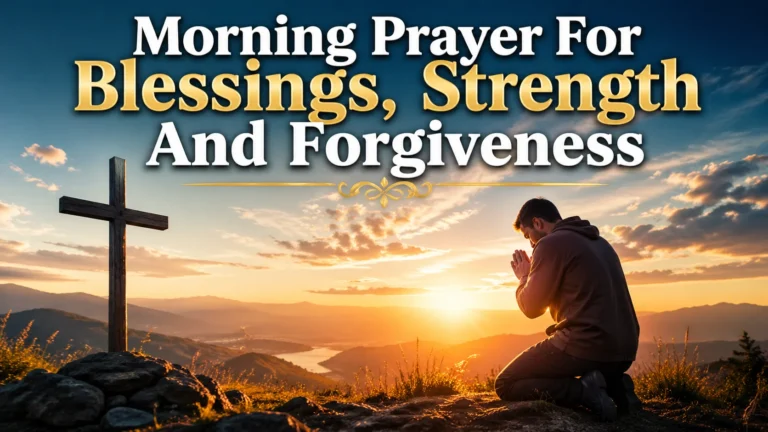 Morning Prayer For Blessings, Strength And Forgiveness