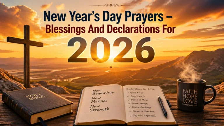 New Year’s Day Prayers – Blessings And Declarations For 2026