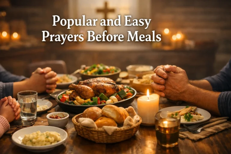 Popular and Easy Prayers Before Meals