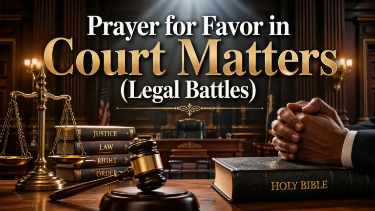 Prayer for Favor in Court Matters (Legal Battles)