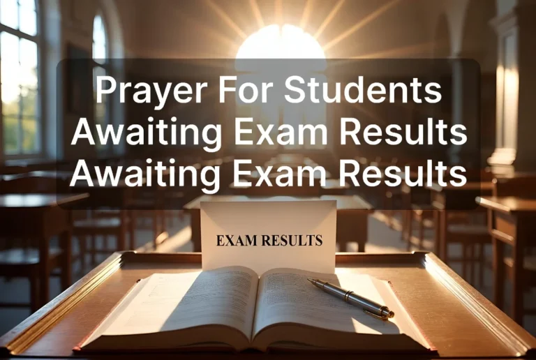Prayer For Students Awaiting Exam Results