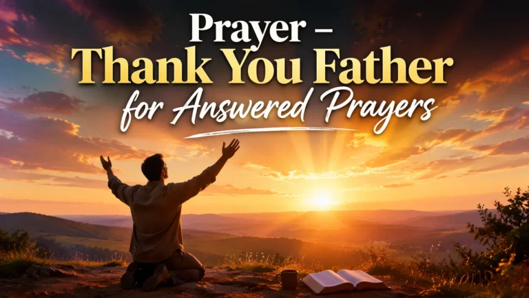 Prayer – Thank You Father for Answered Prayers