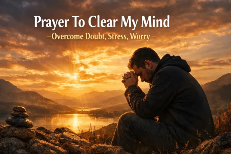 Prayer To Clear My Mind -Overcome Doubt, Stress, Worry