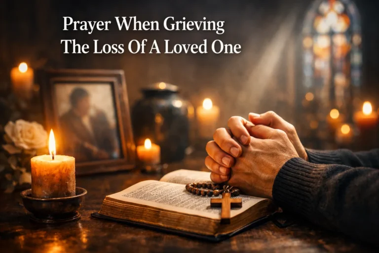 Prayer When Grieving The Loss Of A Loved One