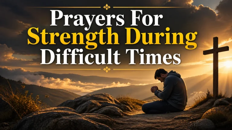 Prayers For Strength During Difficult Times