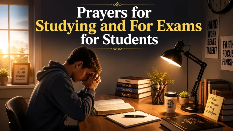 Prayers for Studying and For Exams for Students