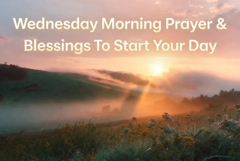 Wednesday Morning Prayer & Blessings To Start Your Day