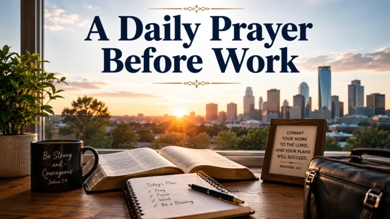 A Daily Prayer Before Work