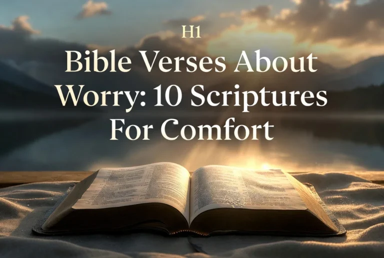 Bible Verses About Worry: 10 Scriptures For Comfort