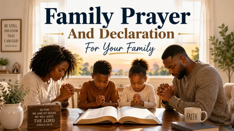 Family Prayer And Declaration For Your Family