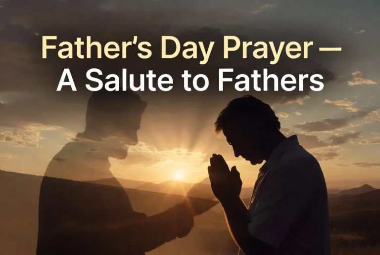 Father’s Day Prayer – A Salute to Fathers