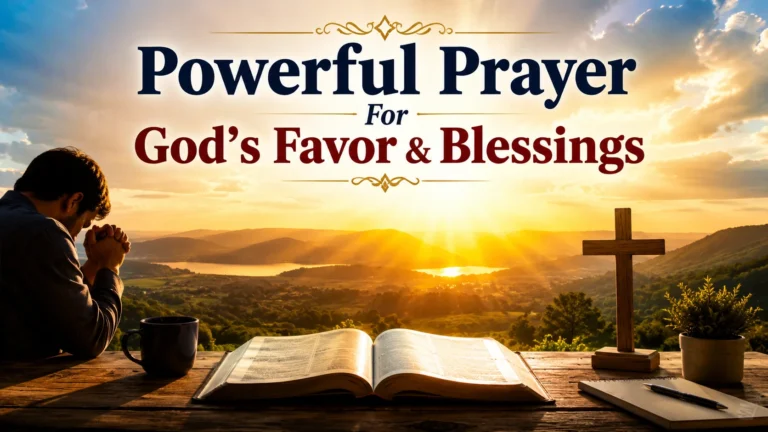 Powerful Prayer For God’s Favor & Blessings