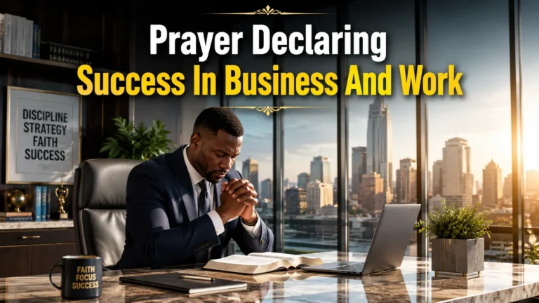 Prayer Declaring Success In Business And Work