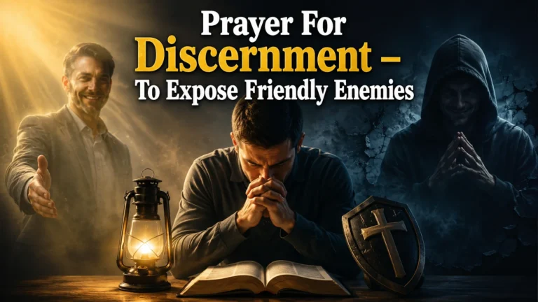 Prayer For Discernment – To Expose Friendly Enemies