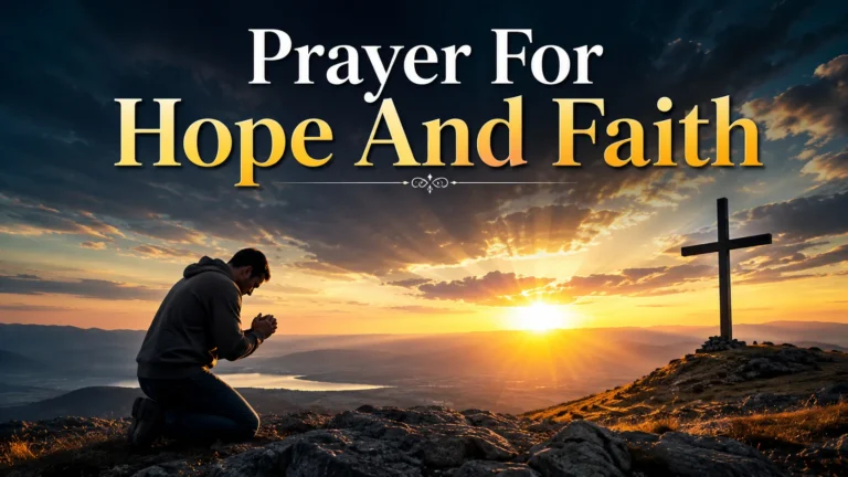 Prayer For Hope And Faith