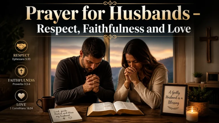 Prayer for Husbands – Respect, Faithfulness and Love