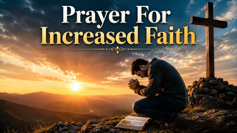 Prayer For Increased Faith