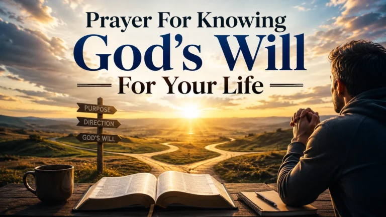 Prayer For Knowing God’s Will For Your Life