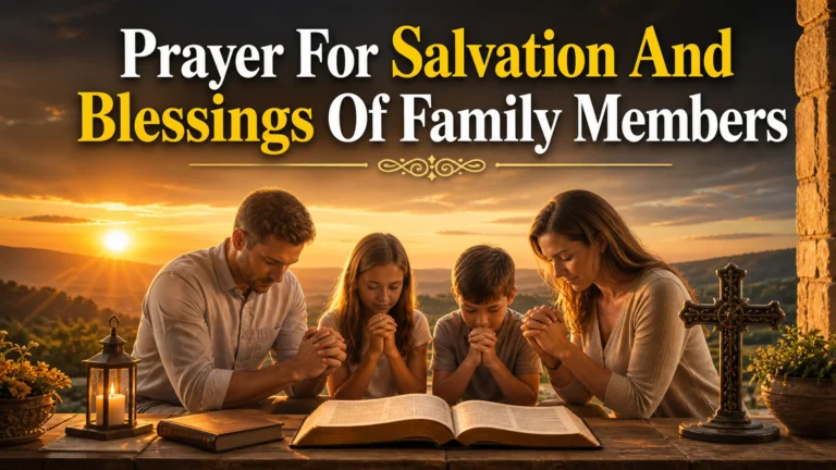 Prayer For Salvation And Blessings Of Family Members