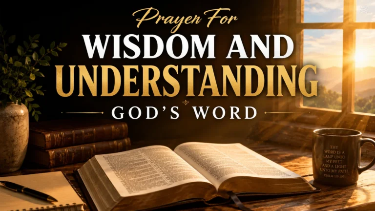 Prayer For Wisdom And Understanding God’s Word