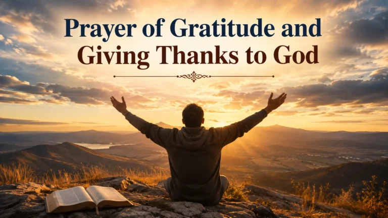 Prayer of Gratitude and Giving Thanks to God