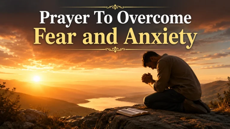 Prayer To Overcome Fear and Anxiety