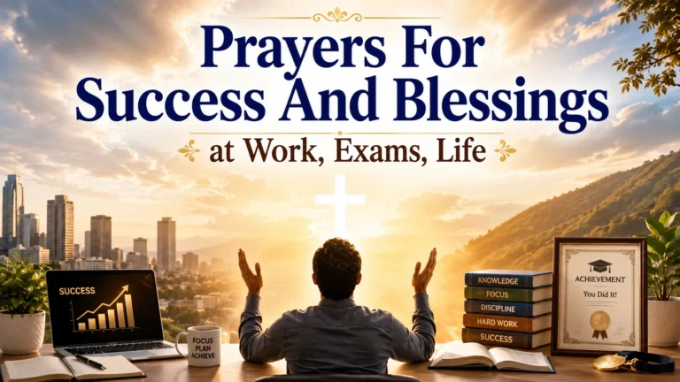 Prayers For Success And Blessings at Work, Exams, Life