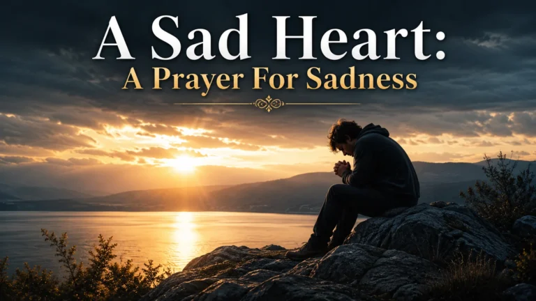 A Sad Heart: A Prayer For Sadness