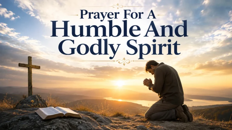 Prayer For A Humble And Godly Spirit