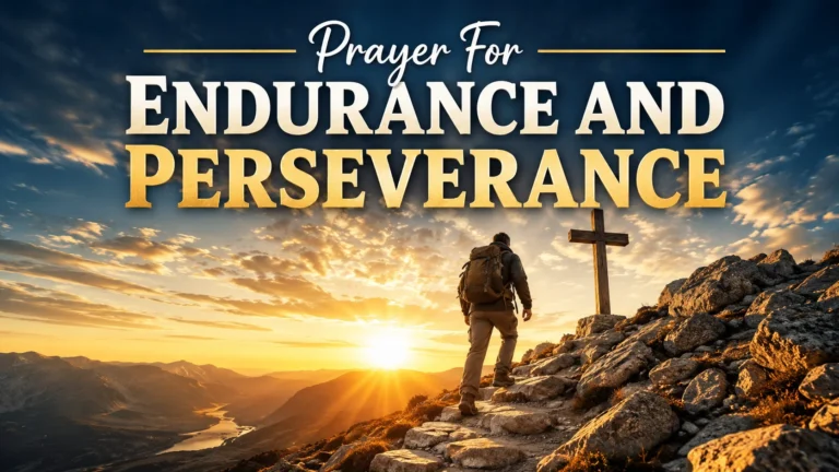 Prayer For Endurance And Perseverance