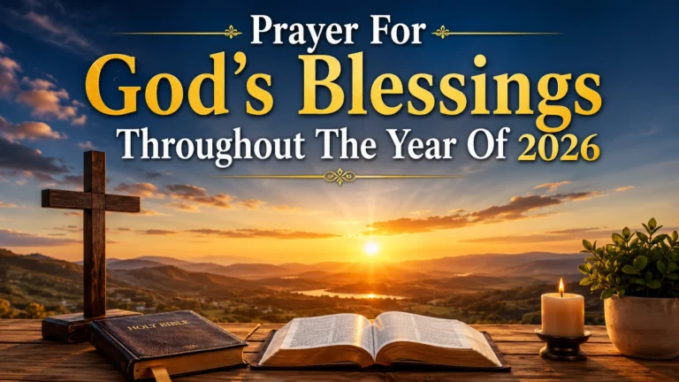 Prayer For God’s Blessings Throughout The Year Of 2026