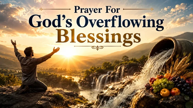 Prayer For God’s Overflowing Blessings