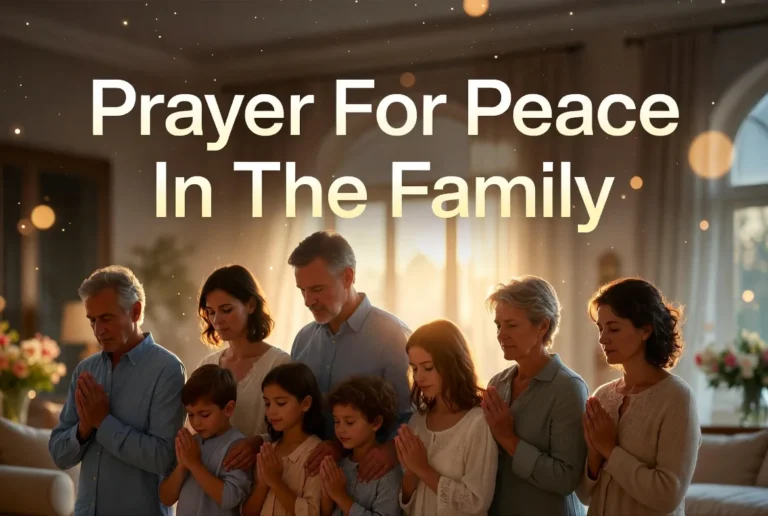 Prayer For Peace In The Family