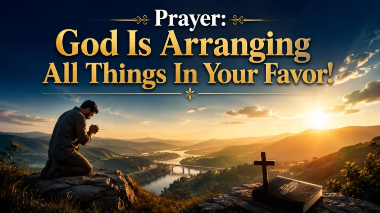 Prayer: God Is Arranging All Things In Your Favor!