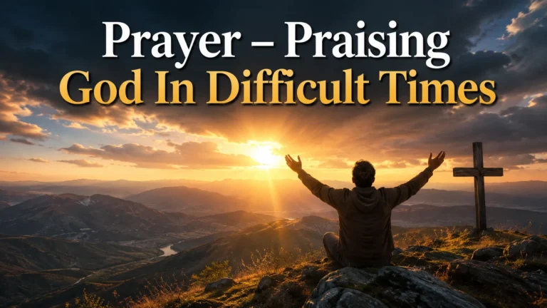 Prayer – Praising God In Difficult Times