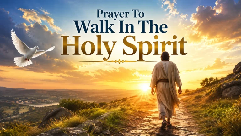 Prayer To Walk In The Holy Spirit