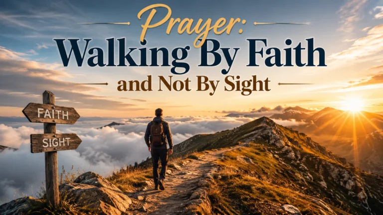 Prayer: Walking By Faith and Not By Sight