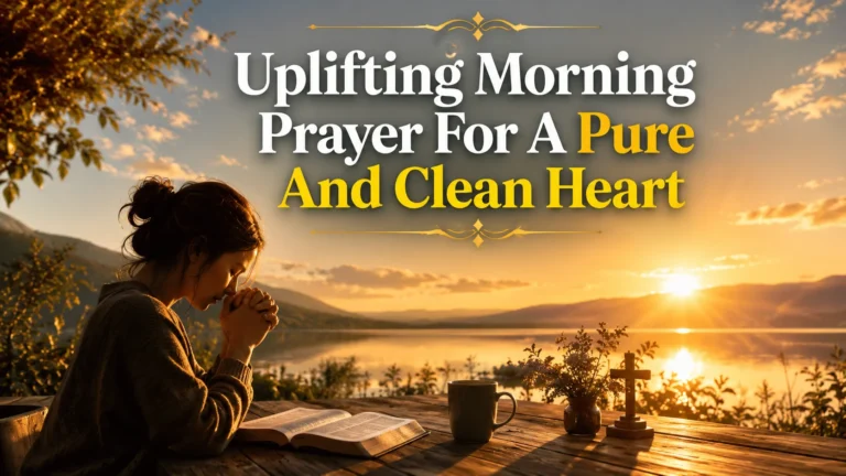Uplifting Morning Prayer For A Pure And Clean Heart